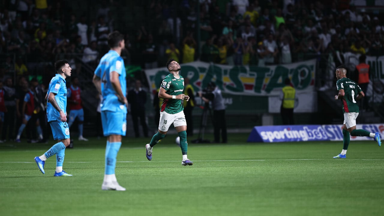 Palmeiras empata com Santos e vê liderança ameaçada